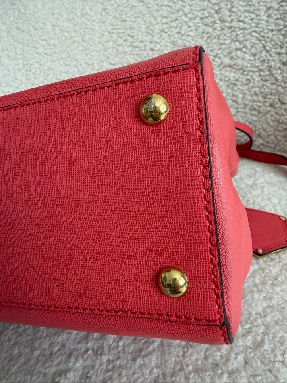 Fendi Vittelo Elite Flamingo Petite 2Jours tote Rosa Exstasy